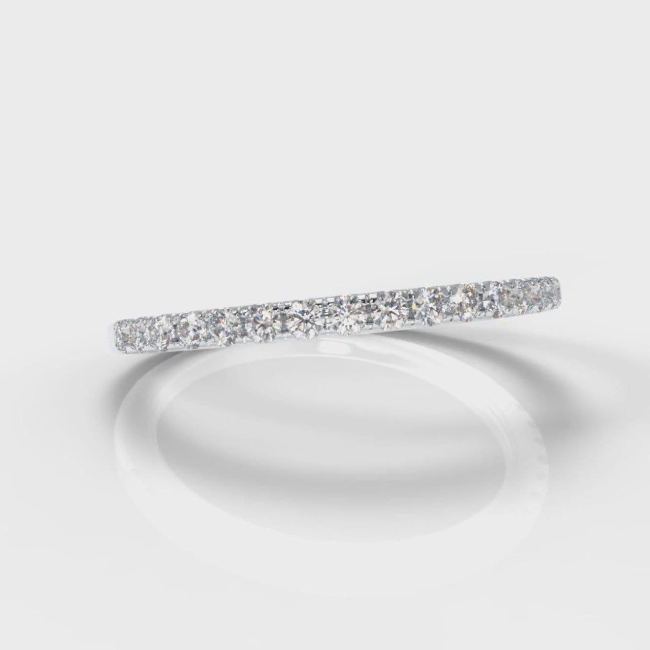 Petite Micropavé Diamond Wedding Ring