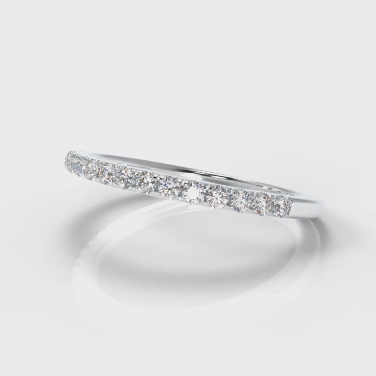 Petite Micropavé Diamond Wedding Ring