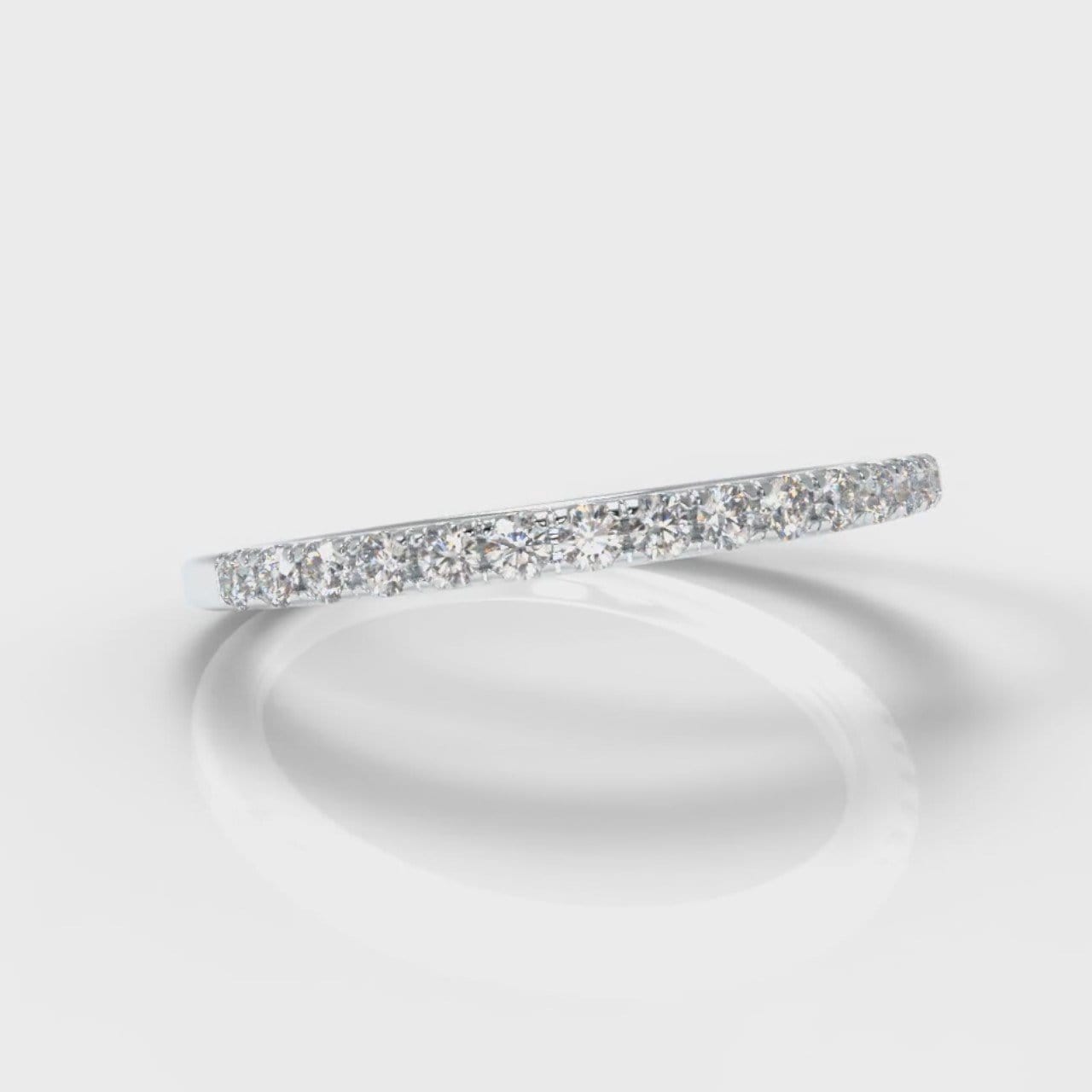 Petite Micropavé Diamond Wedding Ring