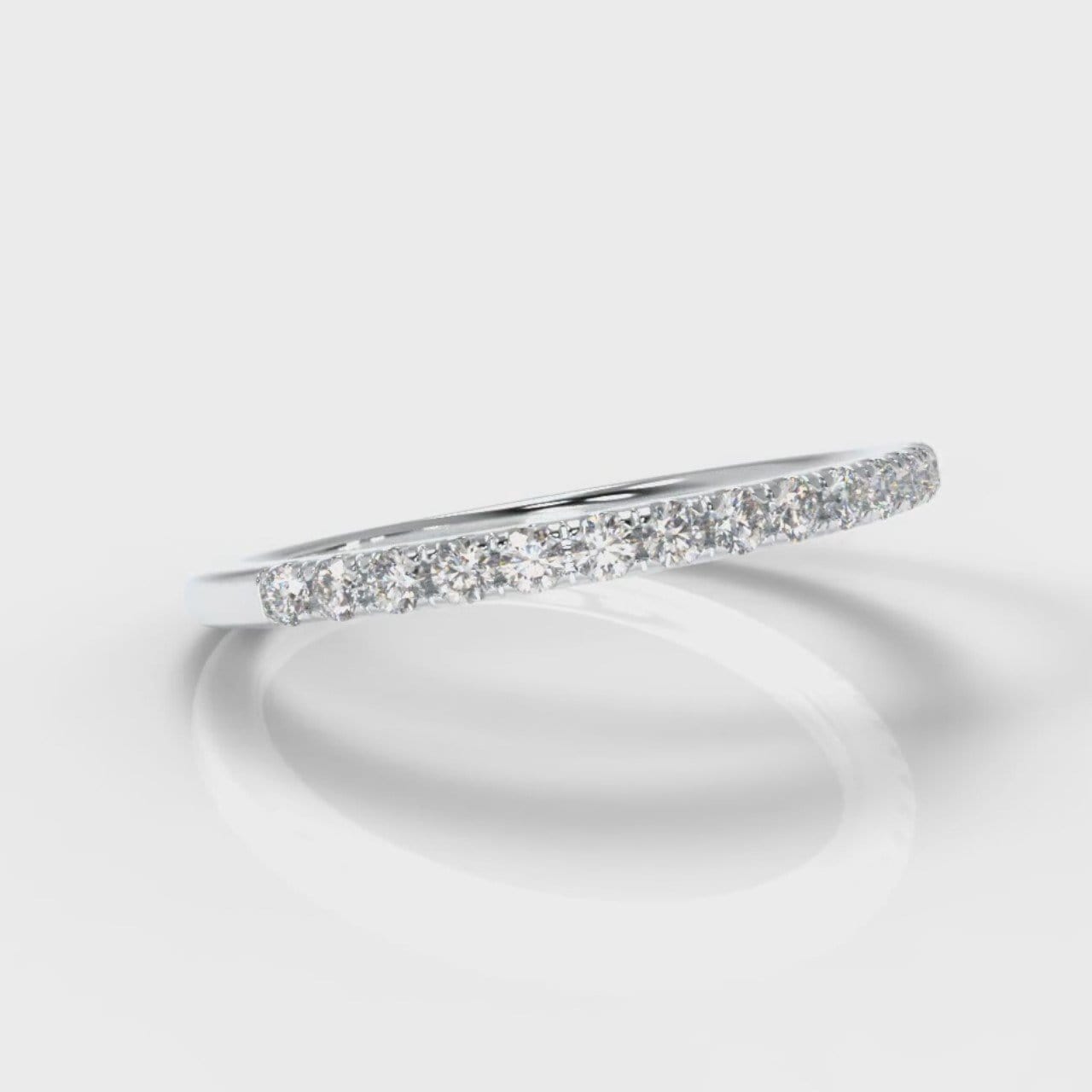 Petite Micropavé Diamond Wedding Ring