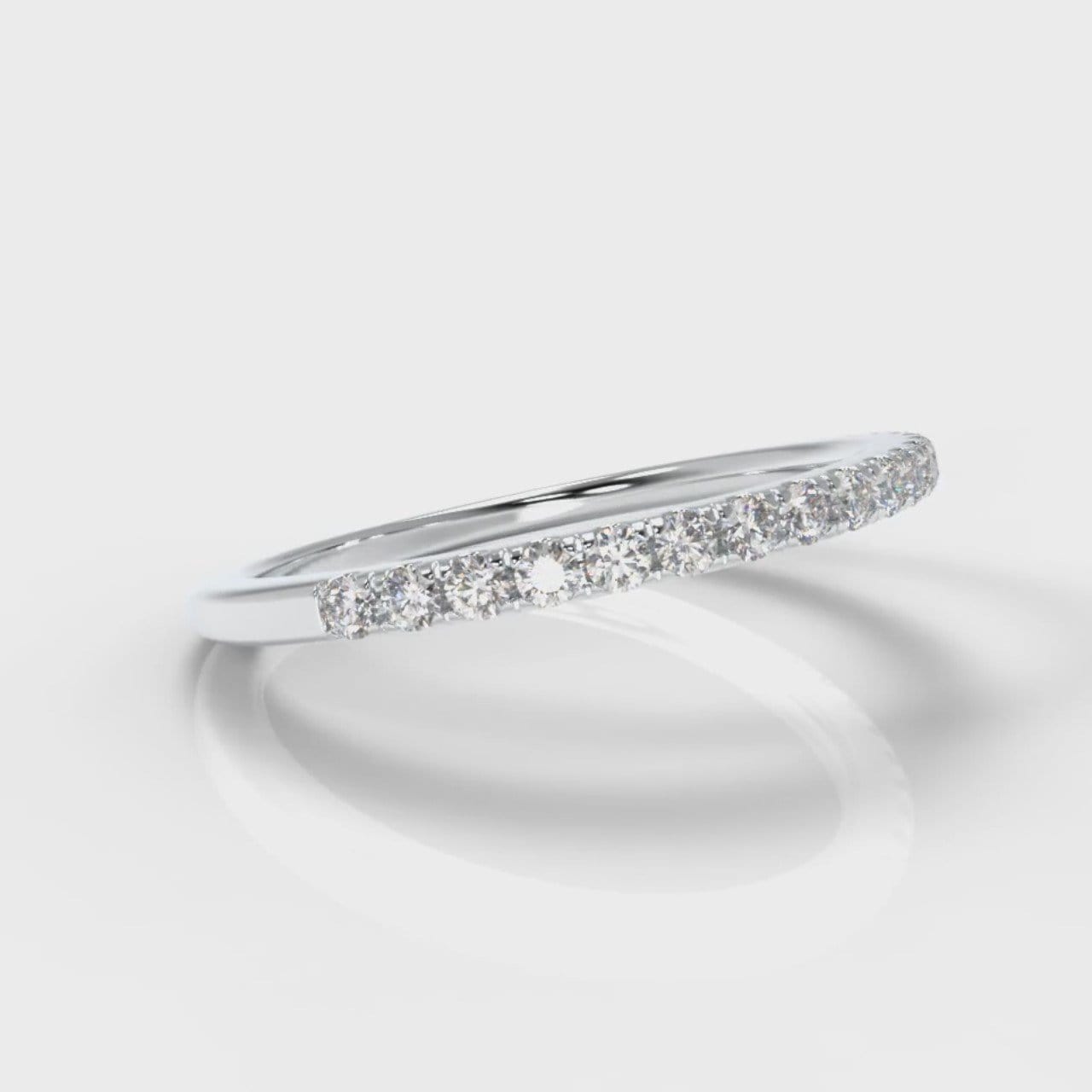 Petite Micropavé Diamond Wedding Ring