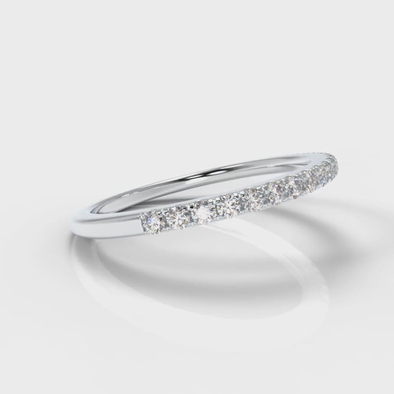 Petite Micropavé Diamond Wedding Ring