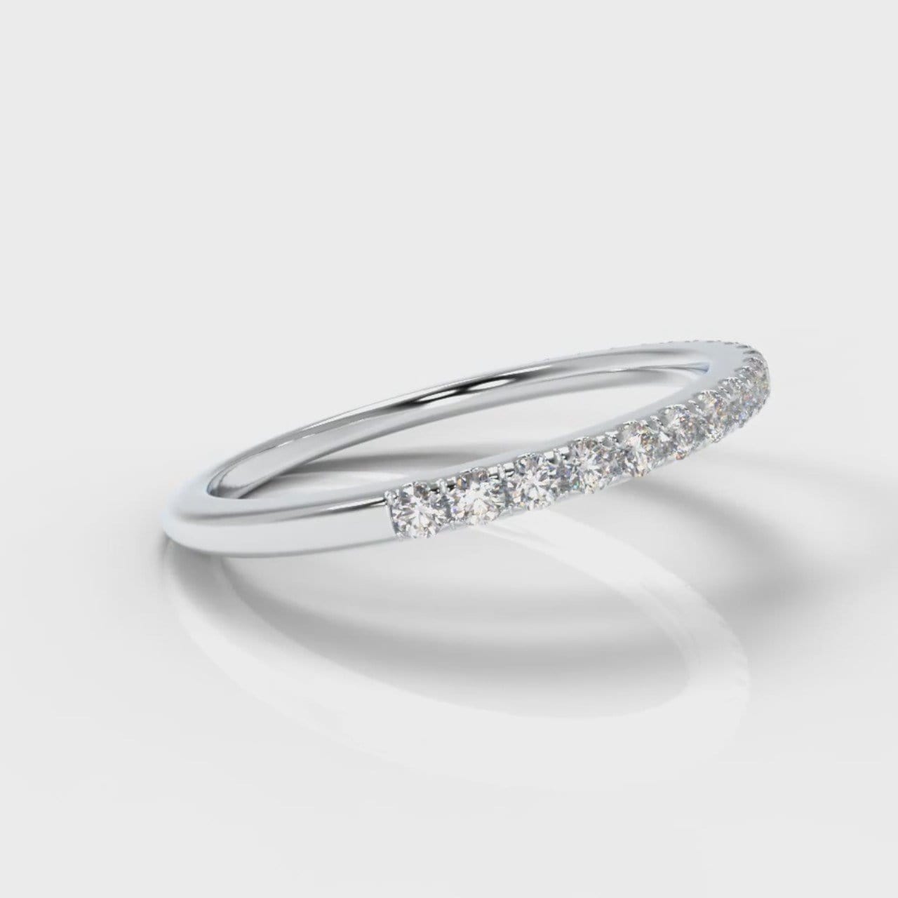 Petite Micropavé Diamond Wedding Ring