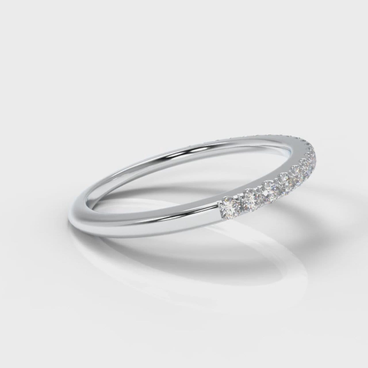 Petite Micropavé Diamond Wedding Ring