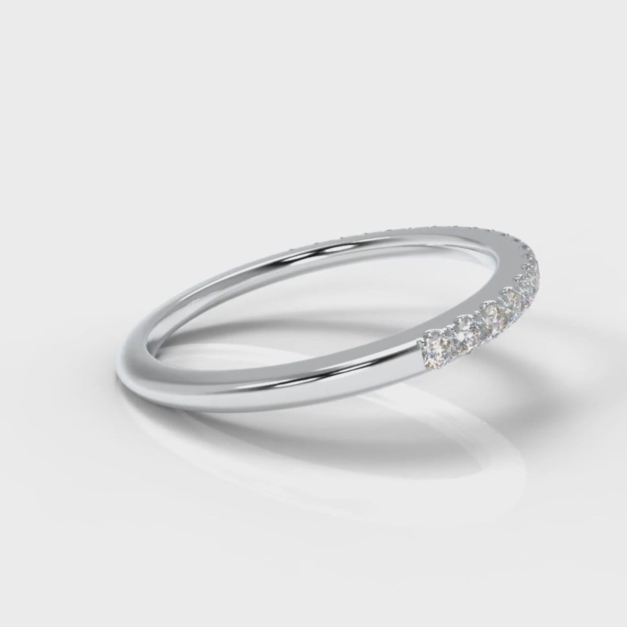 Petite Micropavé Diamond Wedding Ring