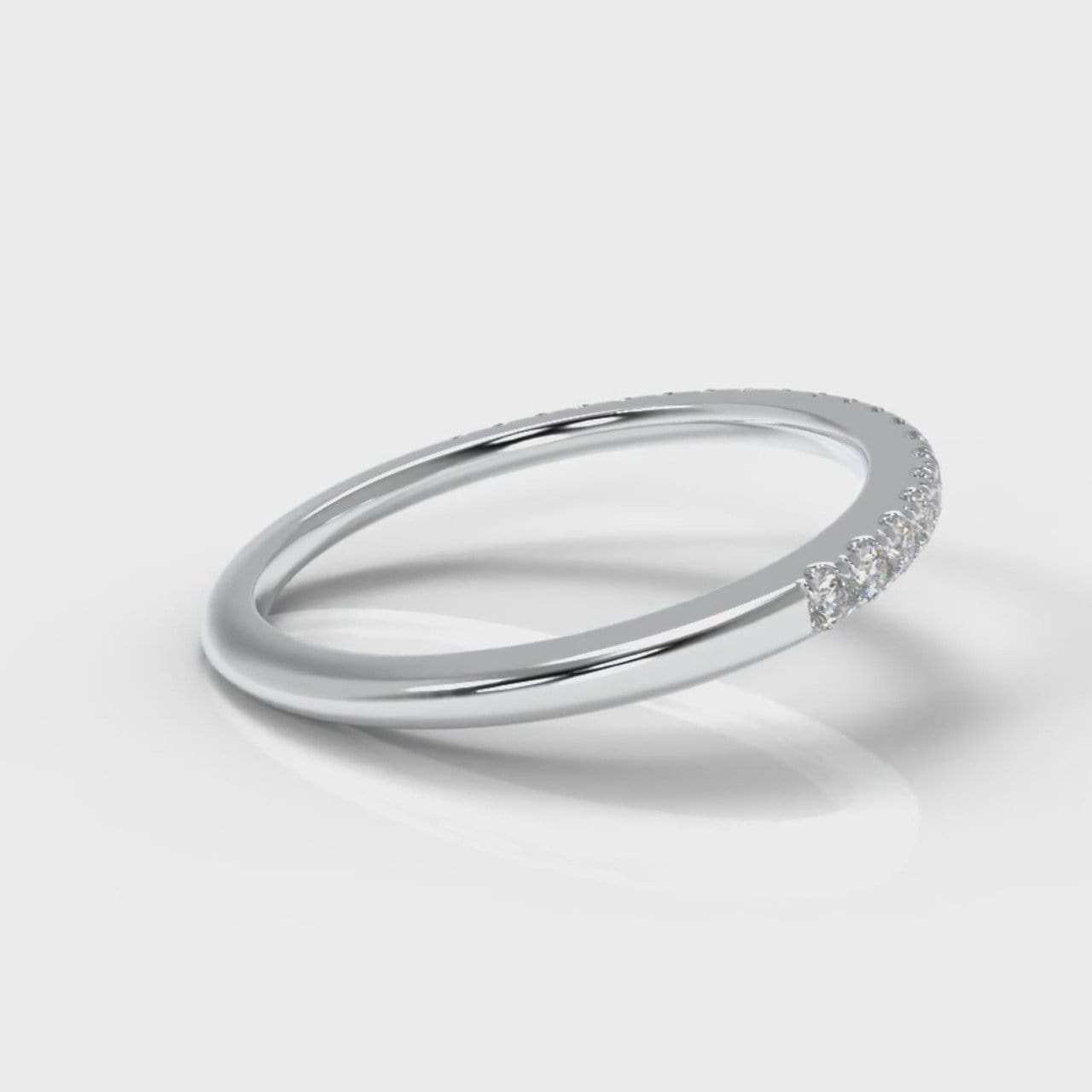 Petite Micropavé Diamond Wedding Ring