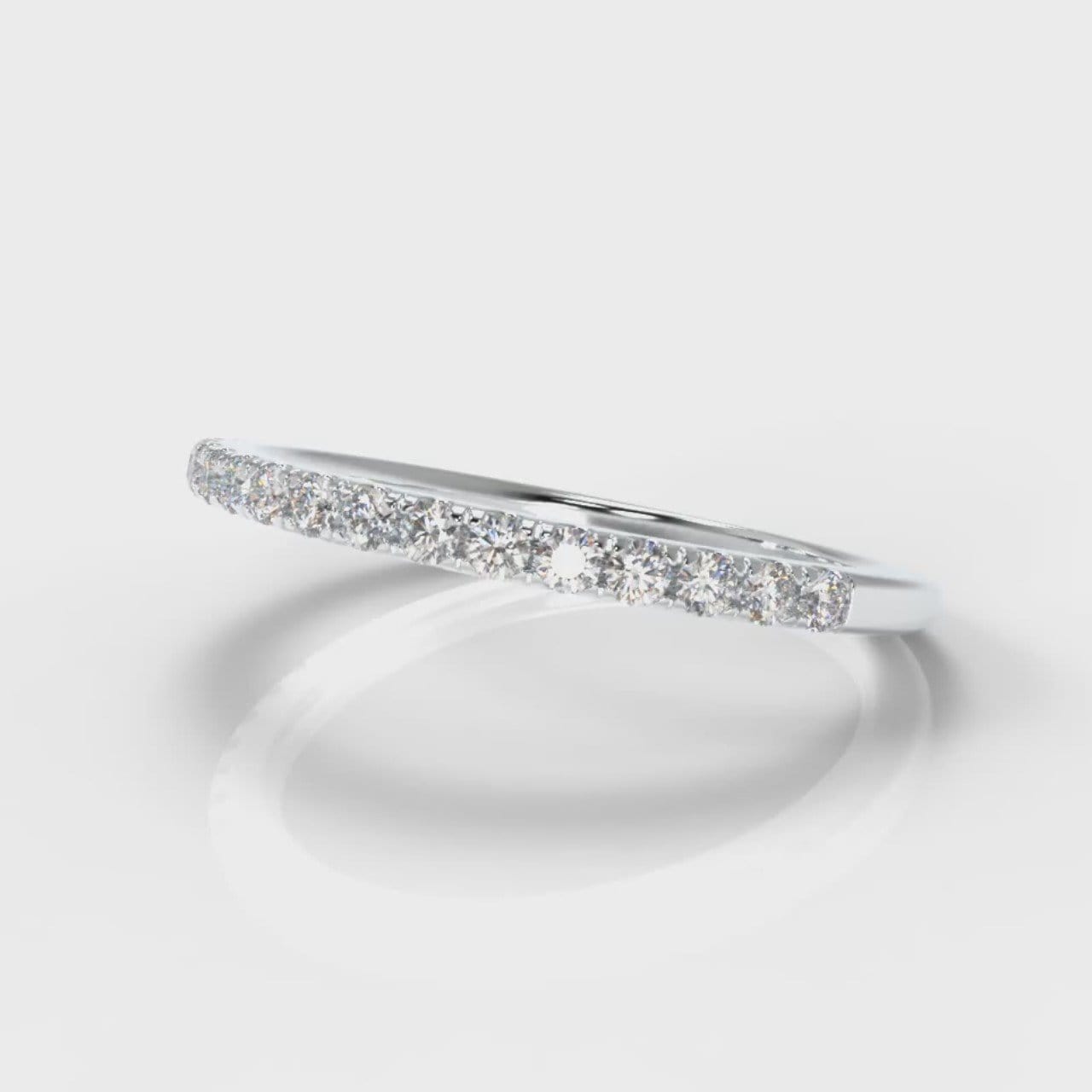Petite Micropavé Diamond Wedding Ring