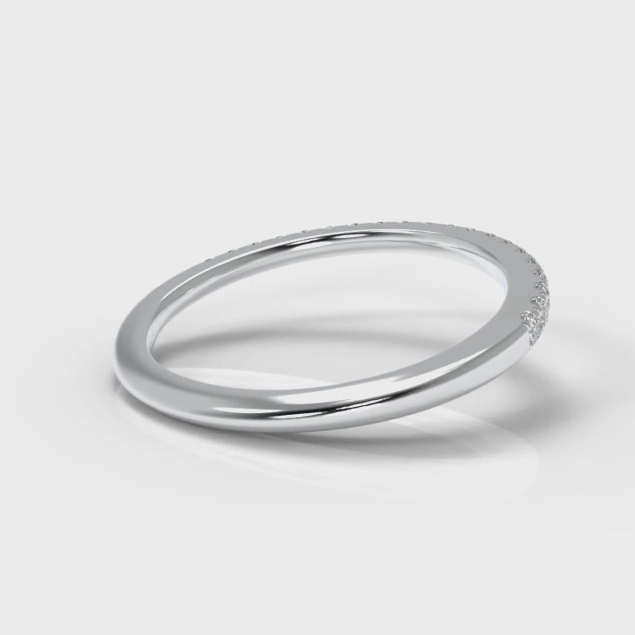 Petite Micropavé Diamond Wedding Ring