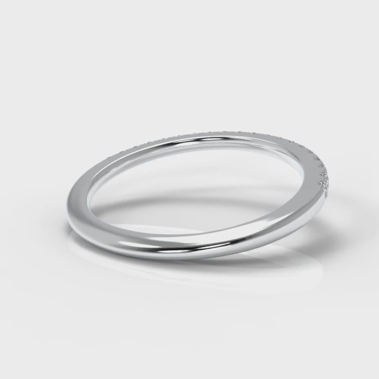 Petite Micropavé Diamond Wedding Ring