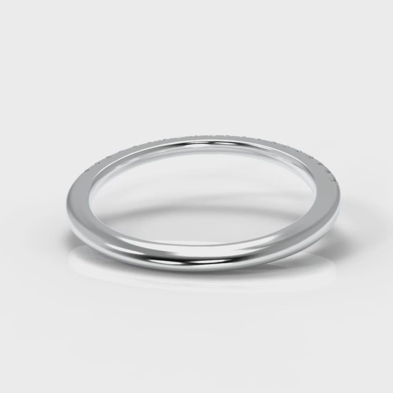 Petite Micropavé Diamond Wedding Ring