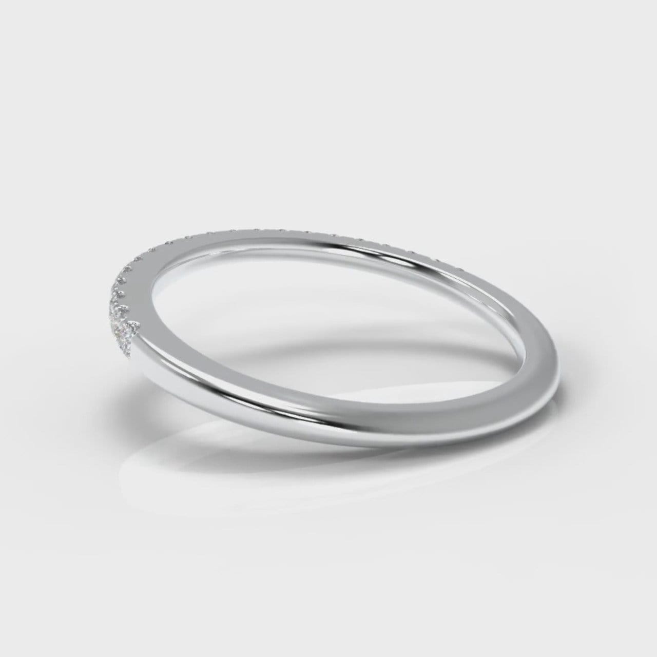 Petite Micropavé Diamond Wedding Ring