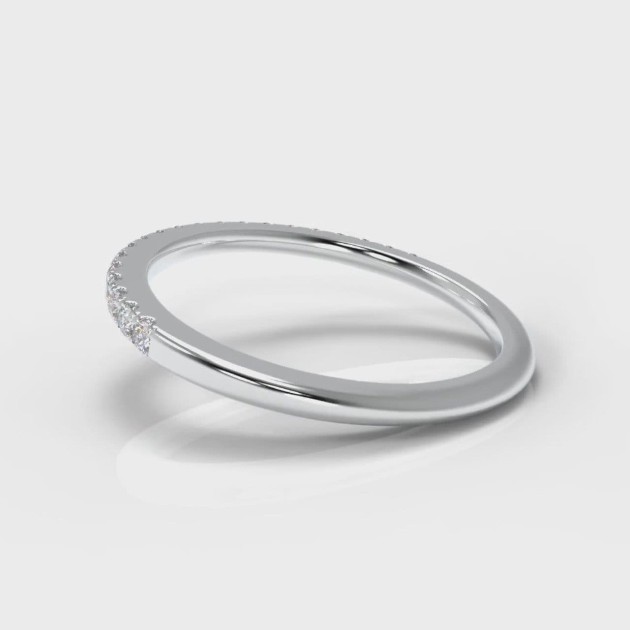 Petite Micropavé Diamond Wedding Ring