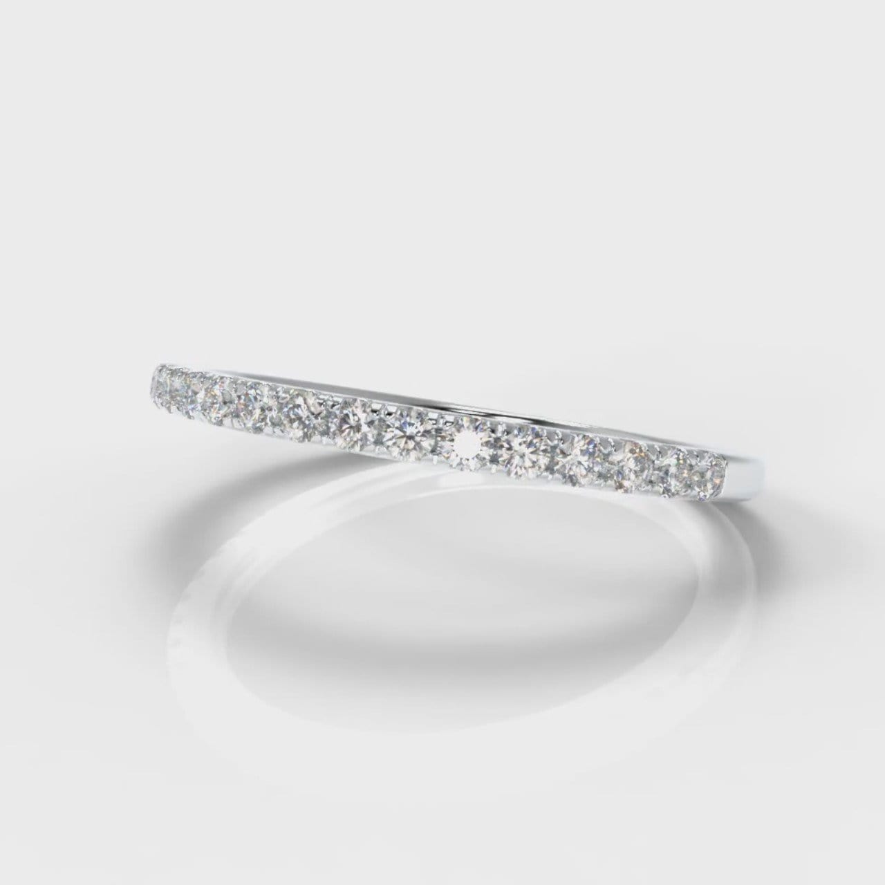 Petite Micropavé Diamond Wedding Ring