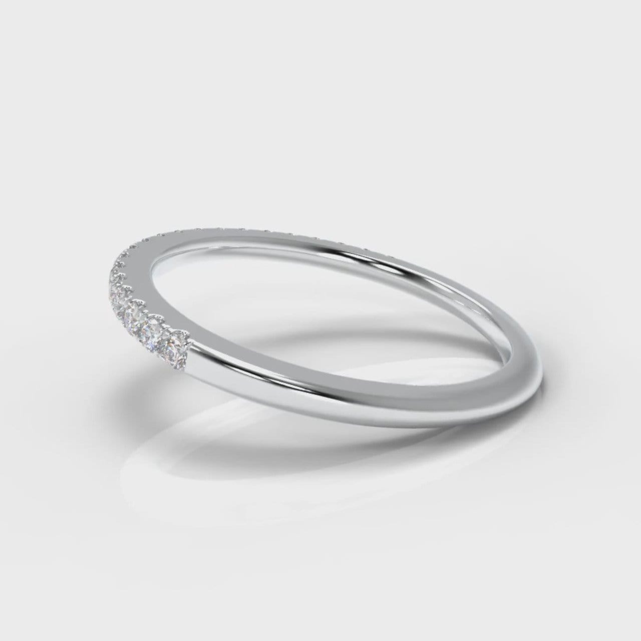 Petite Micropavé Diamond Wedding Ring
