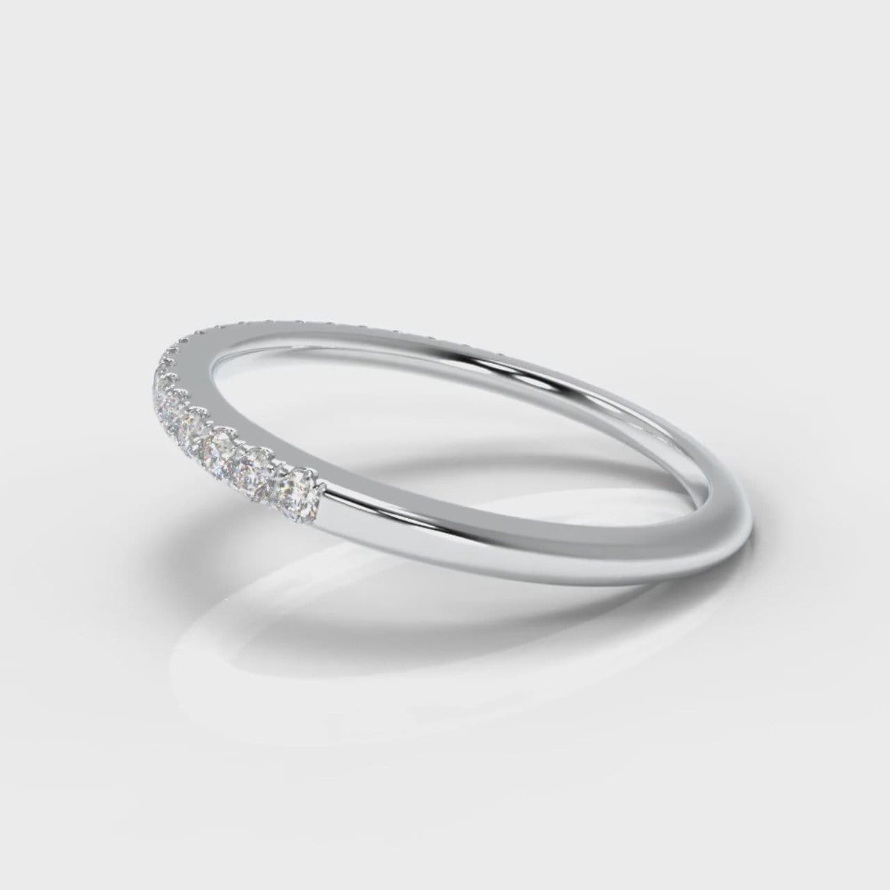 Petite Micropavé Diamond Wedding Ring