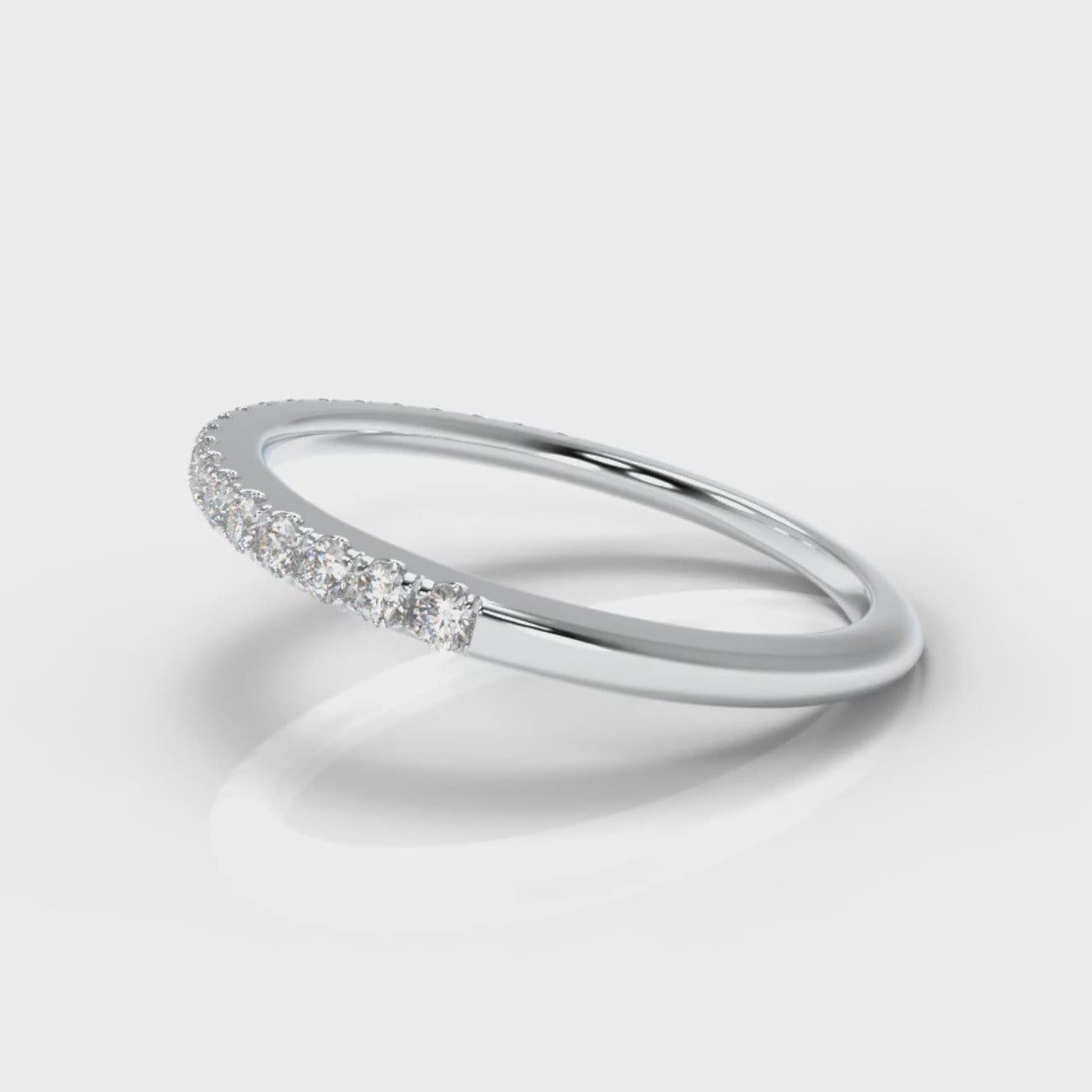 Petite Micropavé Diamond Wedding Ring
