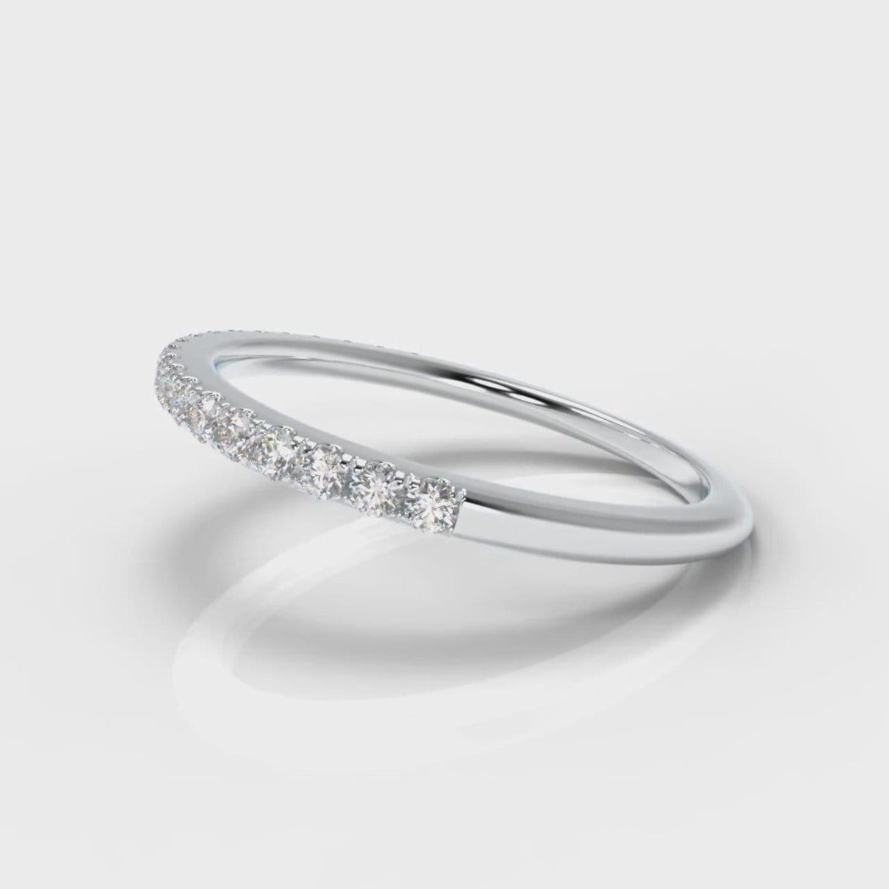 Petite Micropavé Diamond Wedding Ring