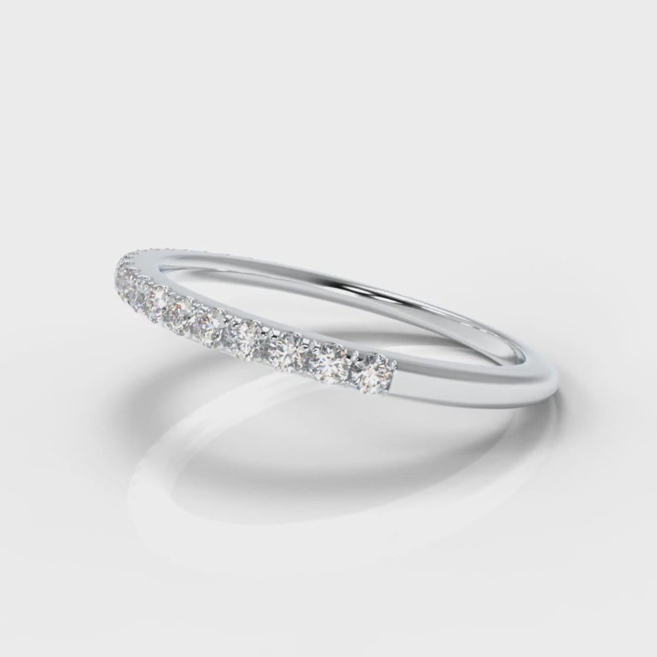 Petite Micropavé Diamond Wedding Ring