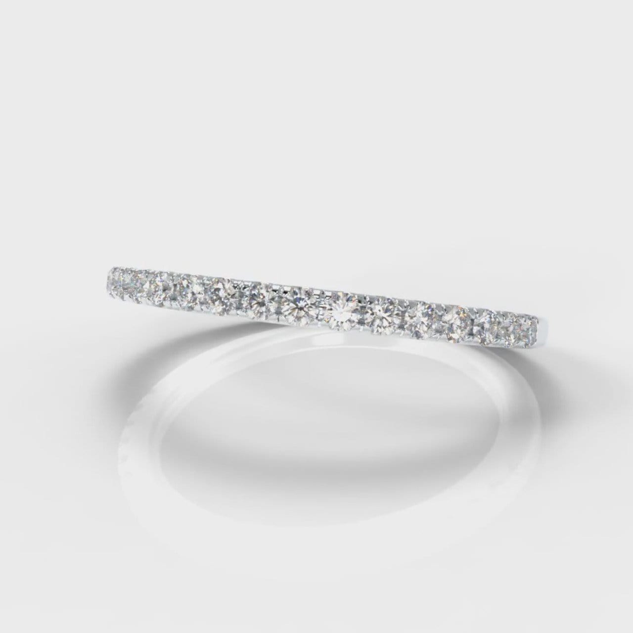 Petite Micropavé Diamond Wedding Ring