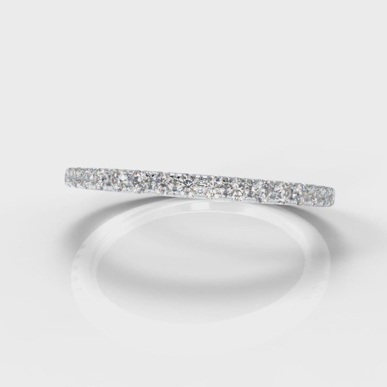 Petite Micropavé Diamond Wedding Ring