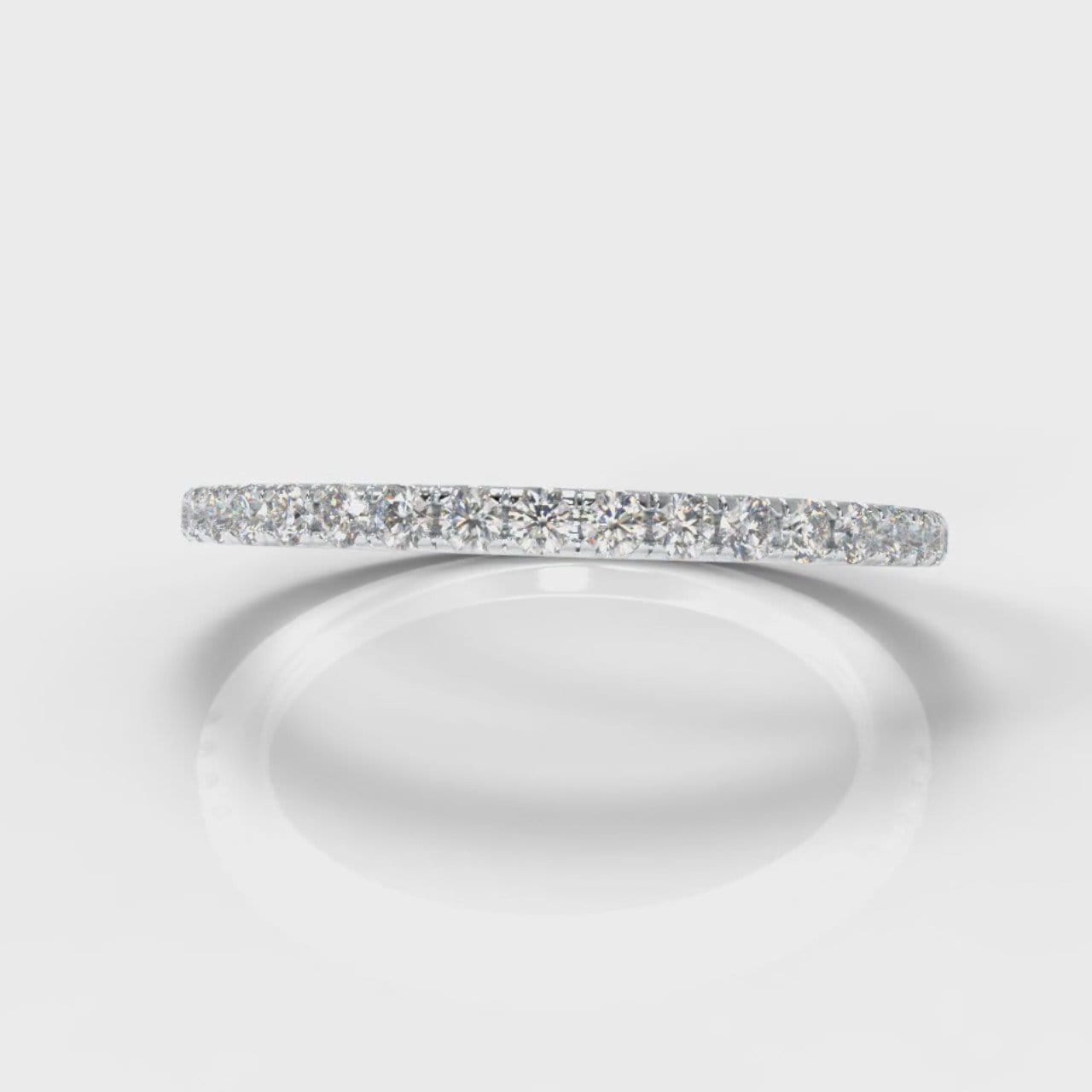 Petite Micropavé Diamond Wedding Ring