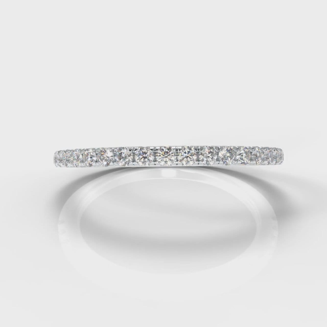 Petite Micropavé Diamond Wedding Ring