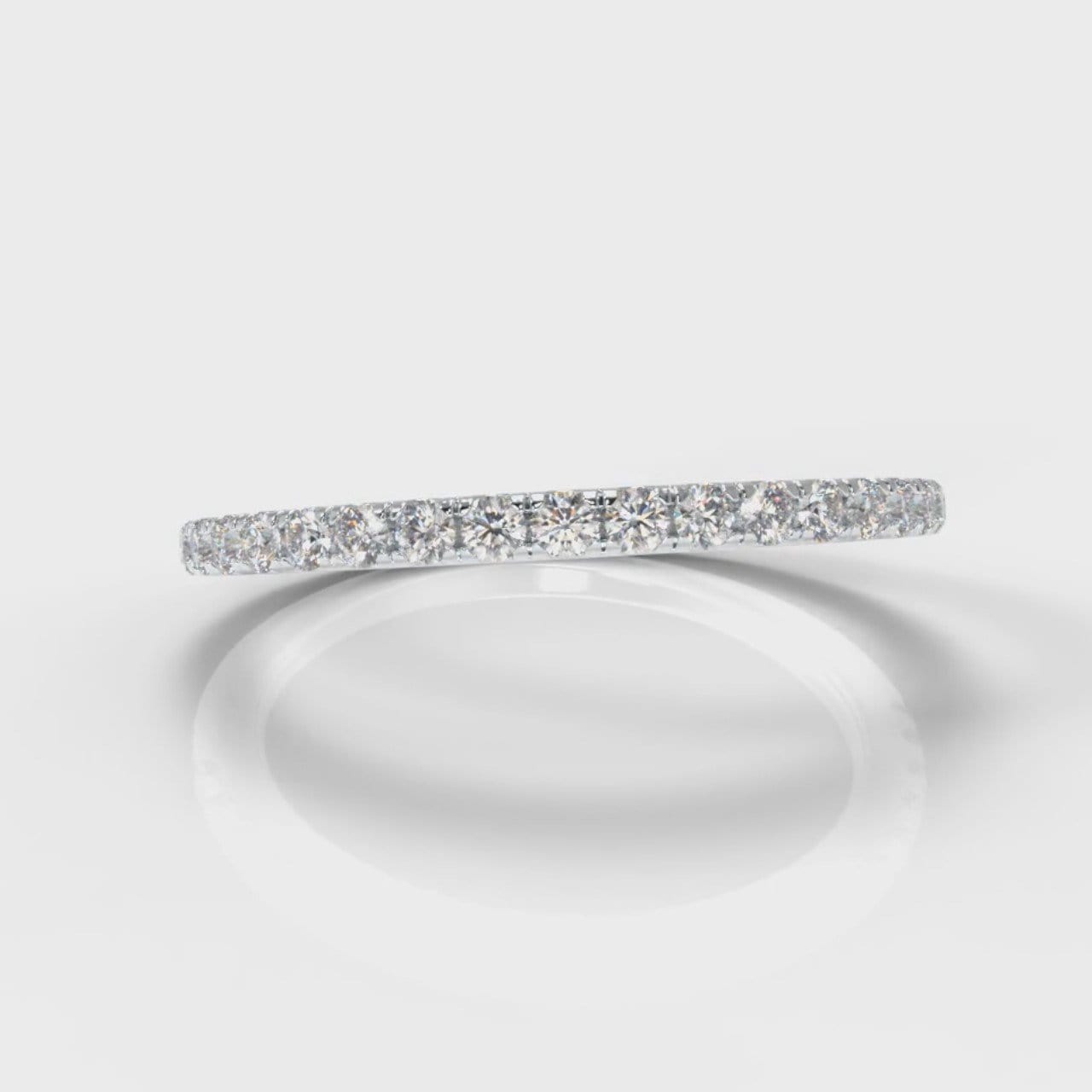 Petite Micropavé Diamond Wedding Ring