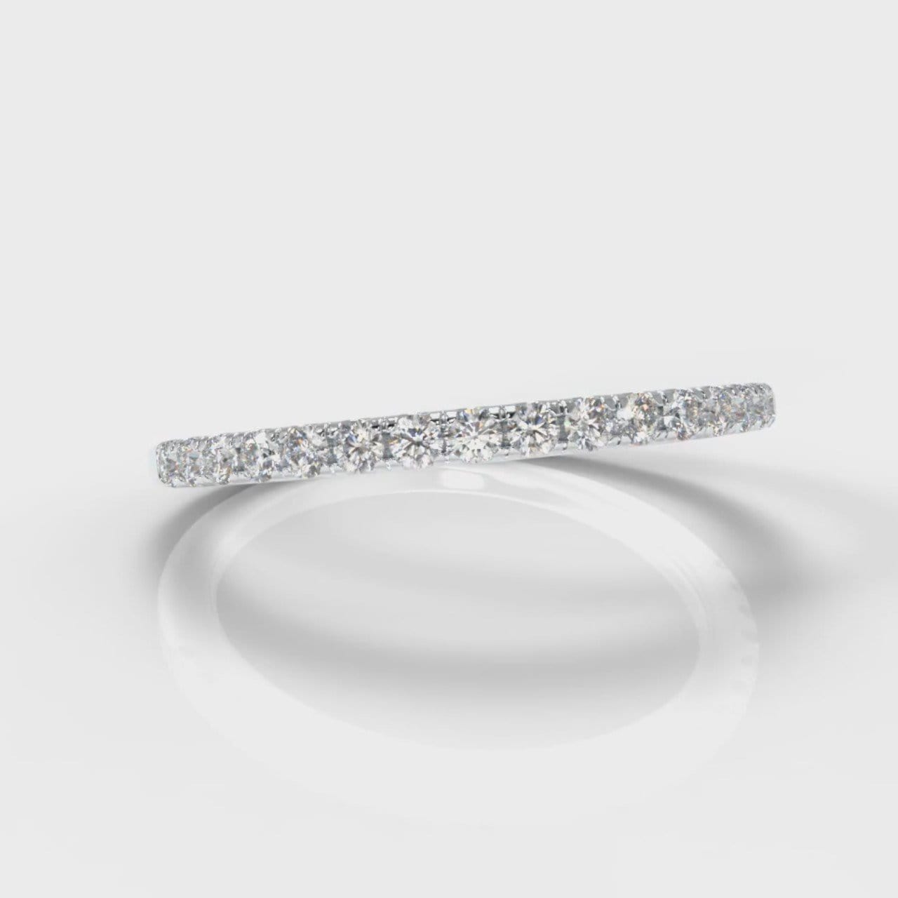 Petite Micropavé Diamond Wedding Ring