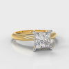 Carrée Solitaire Princess Cut Diamond Engagement Ring - Yellow Gold