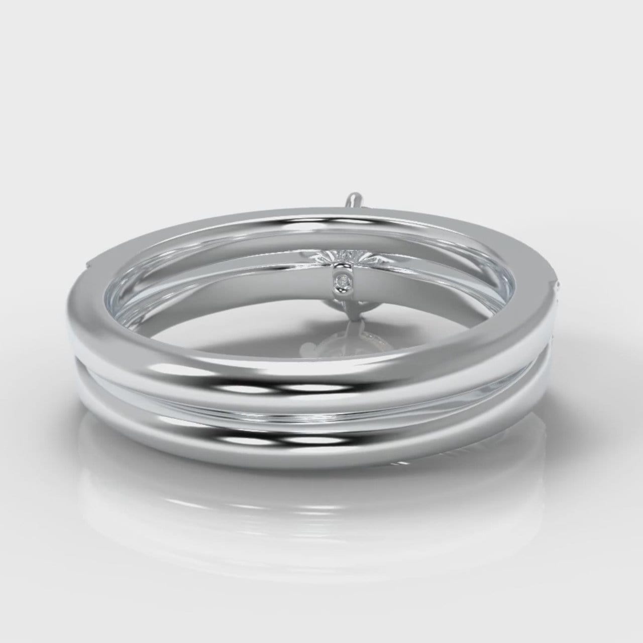 Star Pavé Round Brilliant Diamond Bridal Set