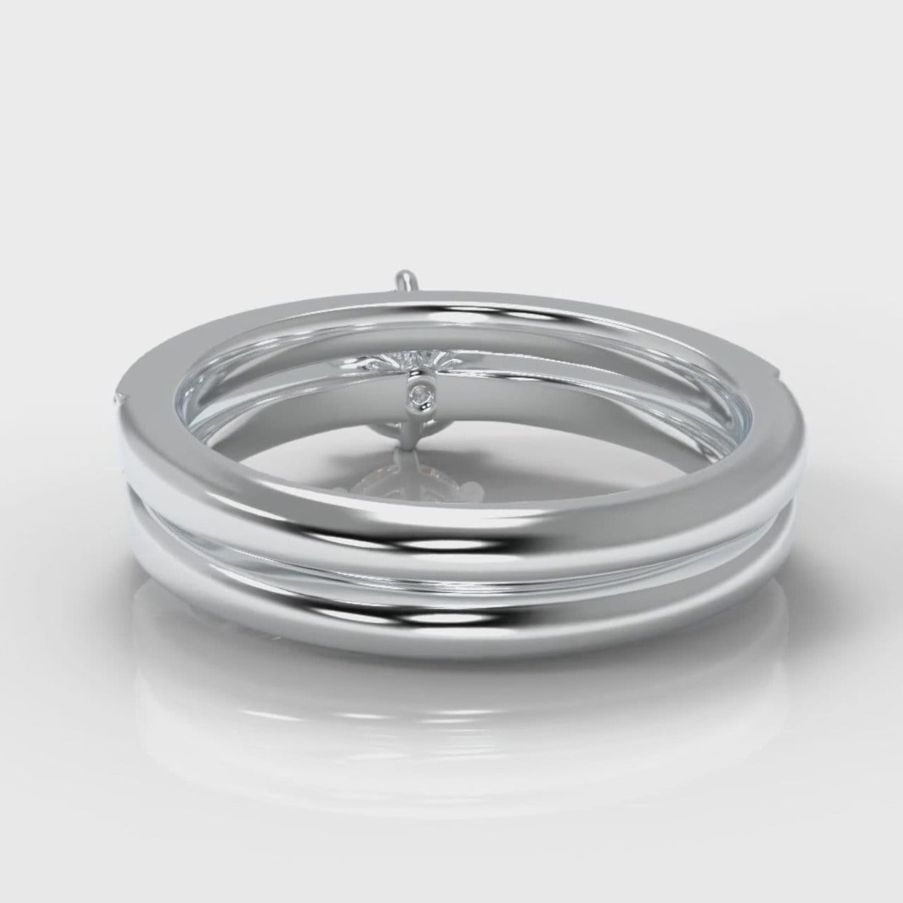 Star Pavé Round Brilliant Diamond Bridal Set