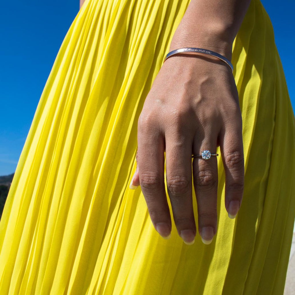 classic solitaire diamond engagement ring