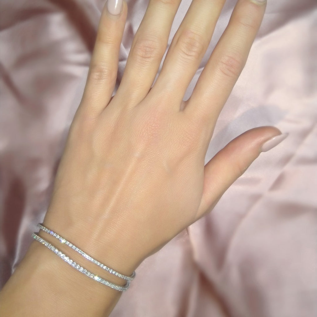 Natural Diamond Tennis Bracelet