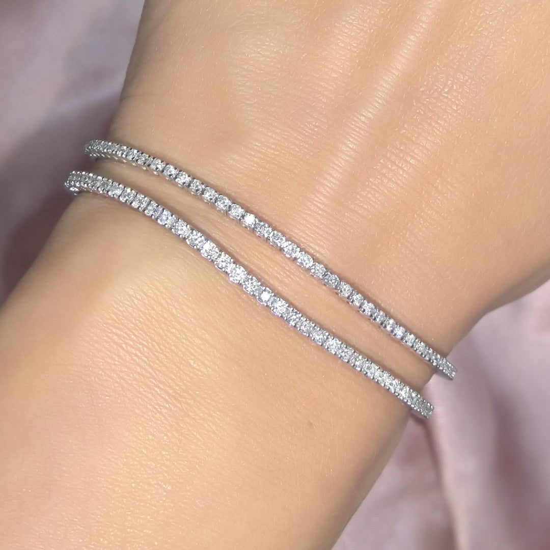 Natural Diamond Tennis Bracelet
