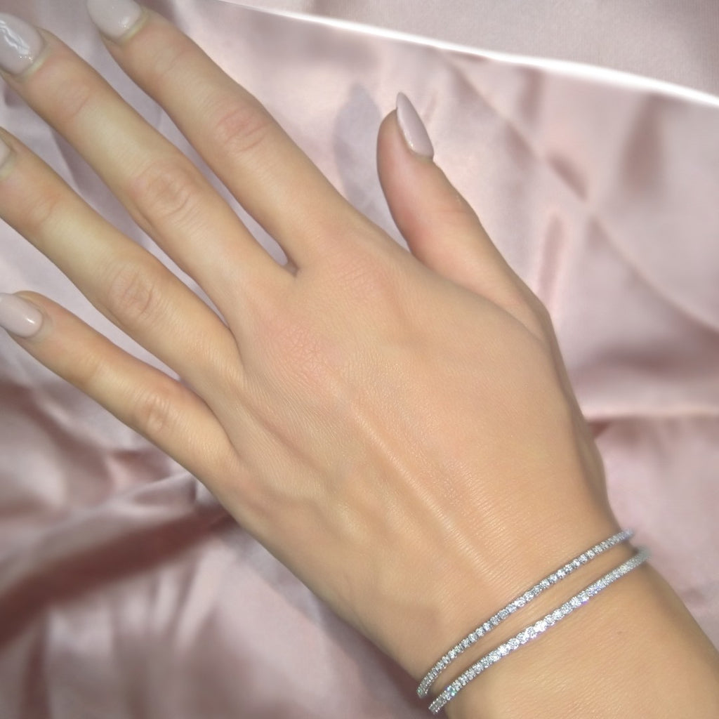 Natural Diamond Tennis Bracelet