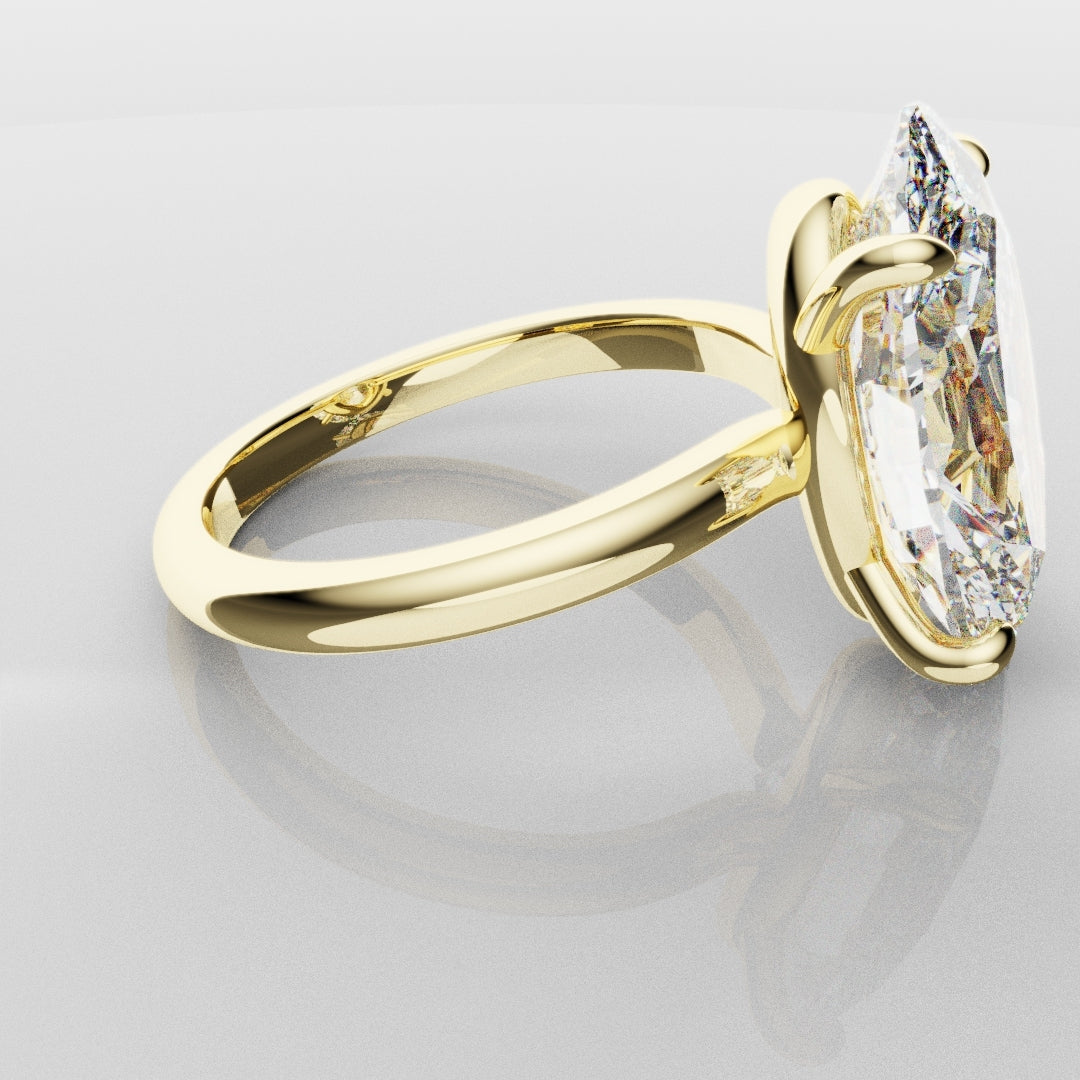 Bespoke 6ct Oval Solitaire Engagement ring