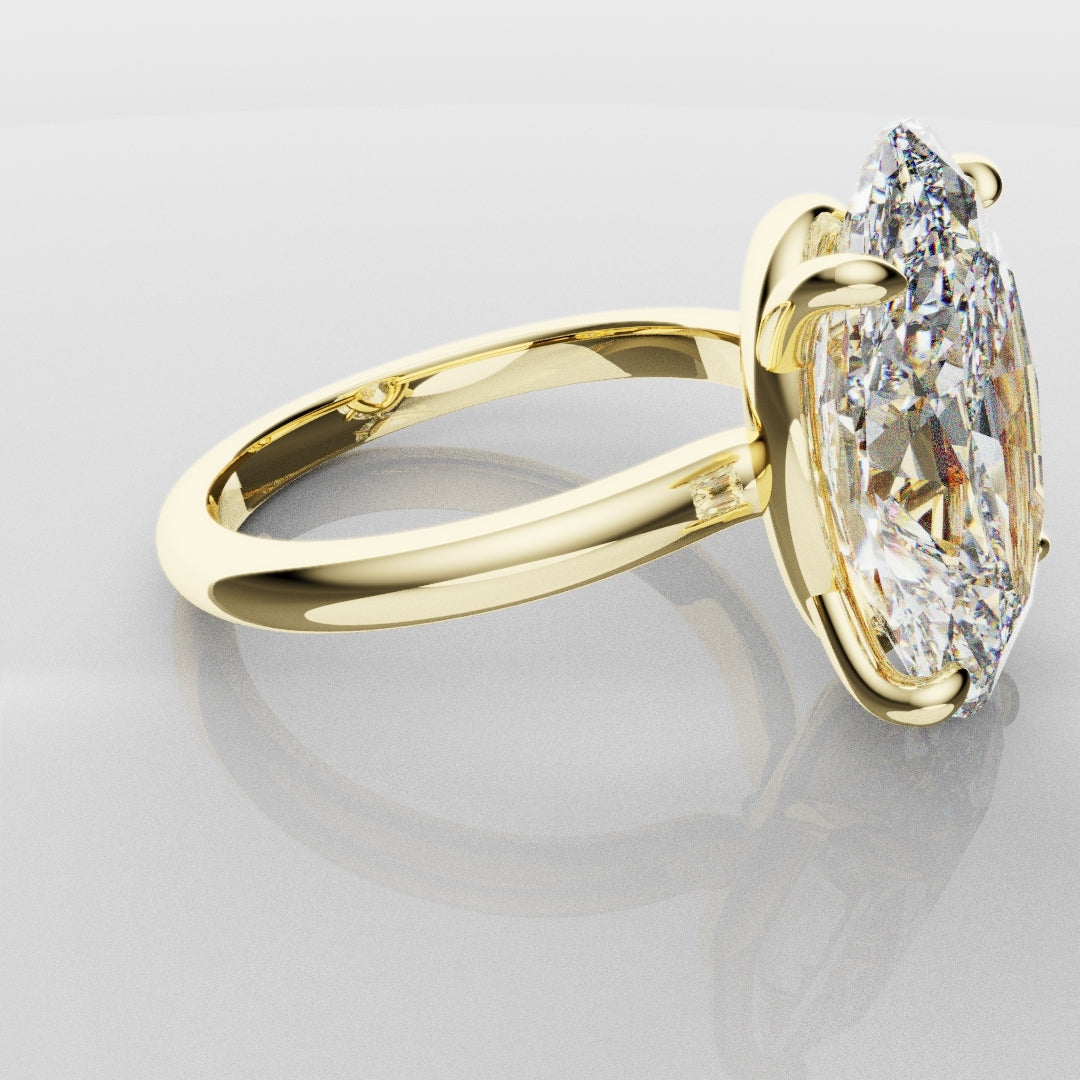 Bespoke 6ct Oval Solitaire Engagement ring