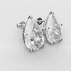 Bespoke Pear Shaped Diamond Studs