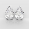 Bespoke Pear Shaped Diamond Studs