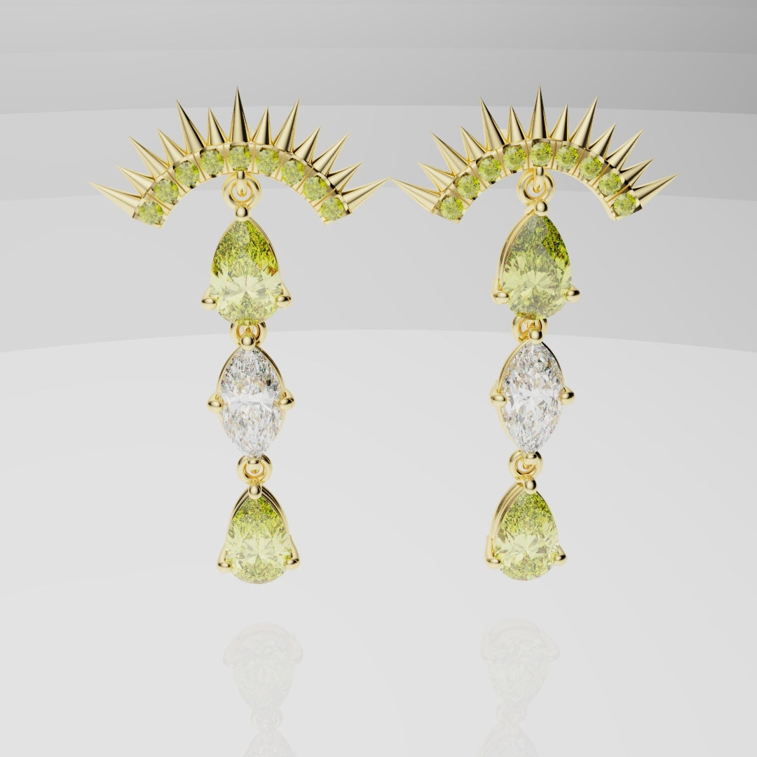 High Jewellery Sun Earrings
