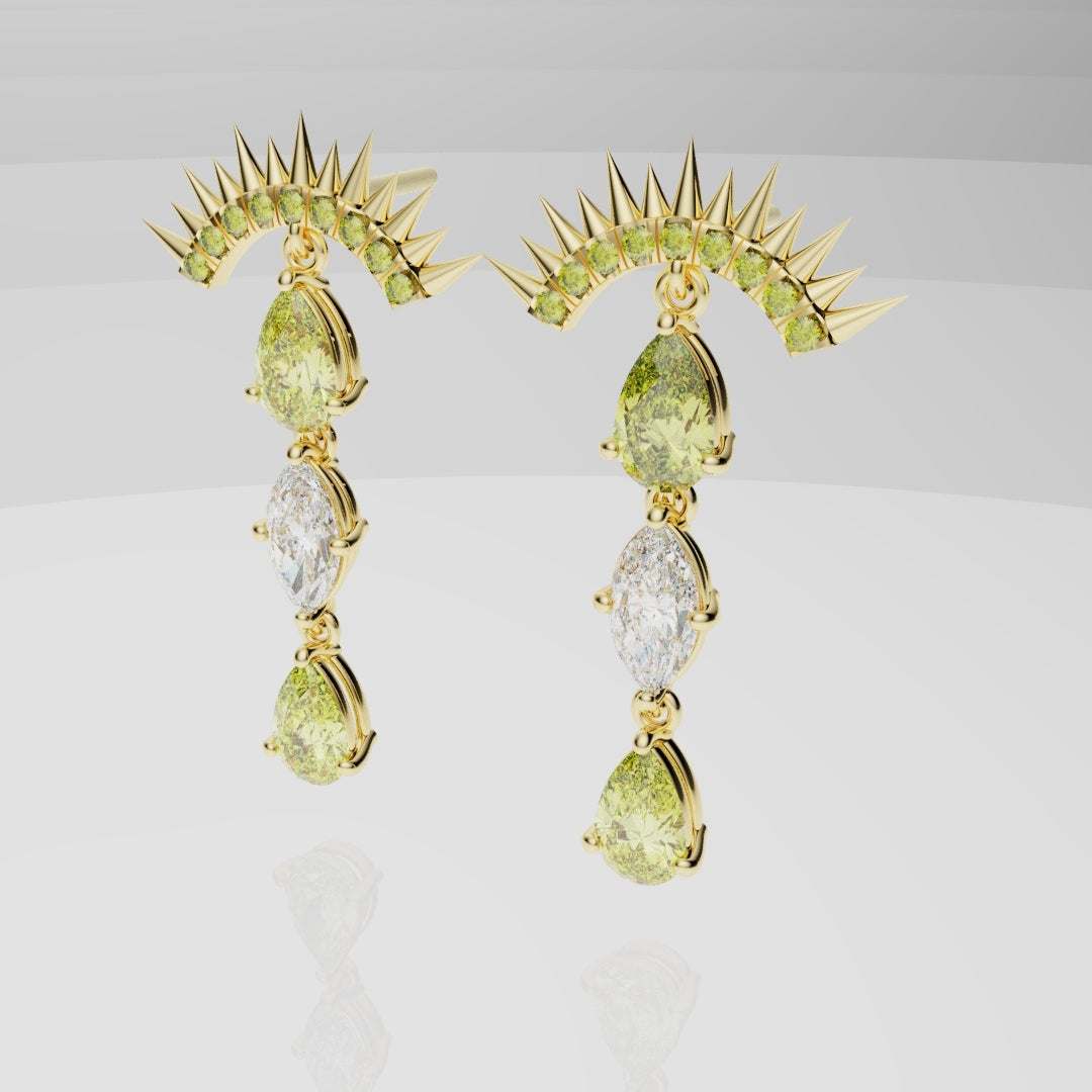 High Jewellery Sun Earrings