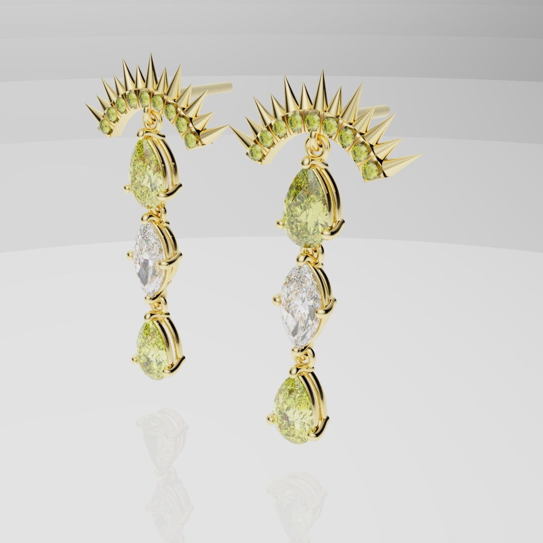 High Jewellery Sun Earrings