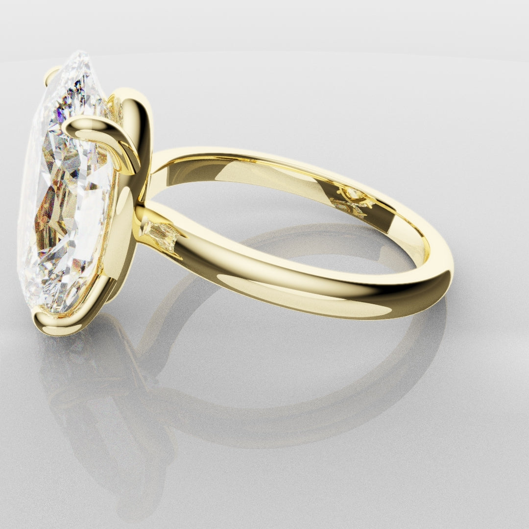 Bespoke 6ct Oval Solitaire Engagement ring