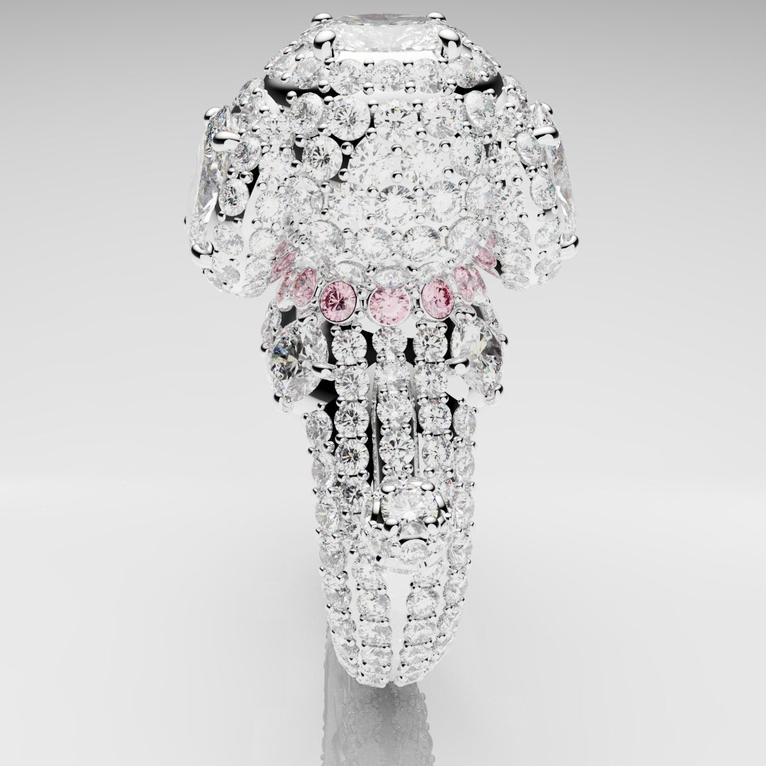 Bespoke Toy Poodle Diamond Ring
