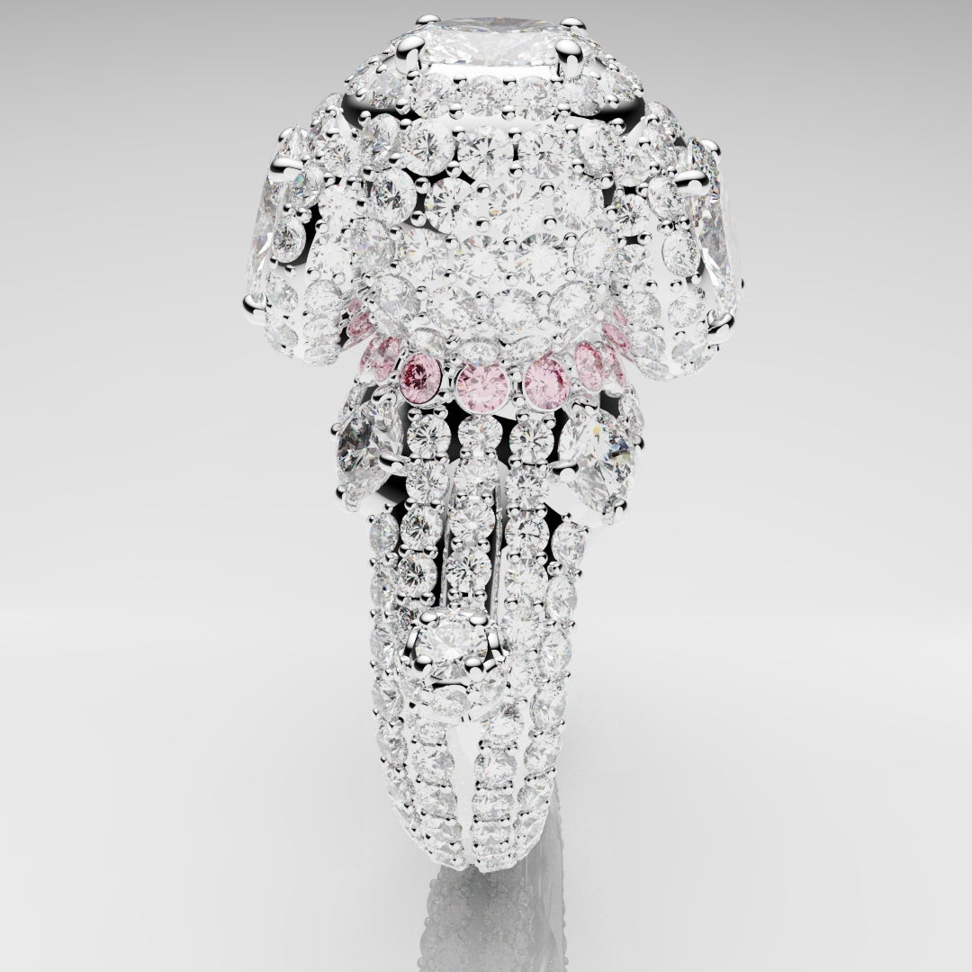 Bespoke Toy Poodle Diamond Ring