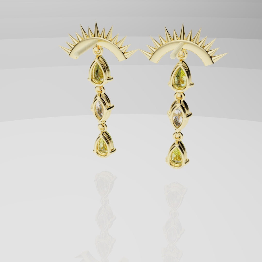 High Jewellery Sun Earrings