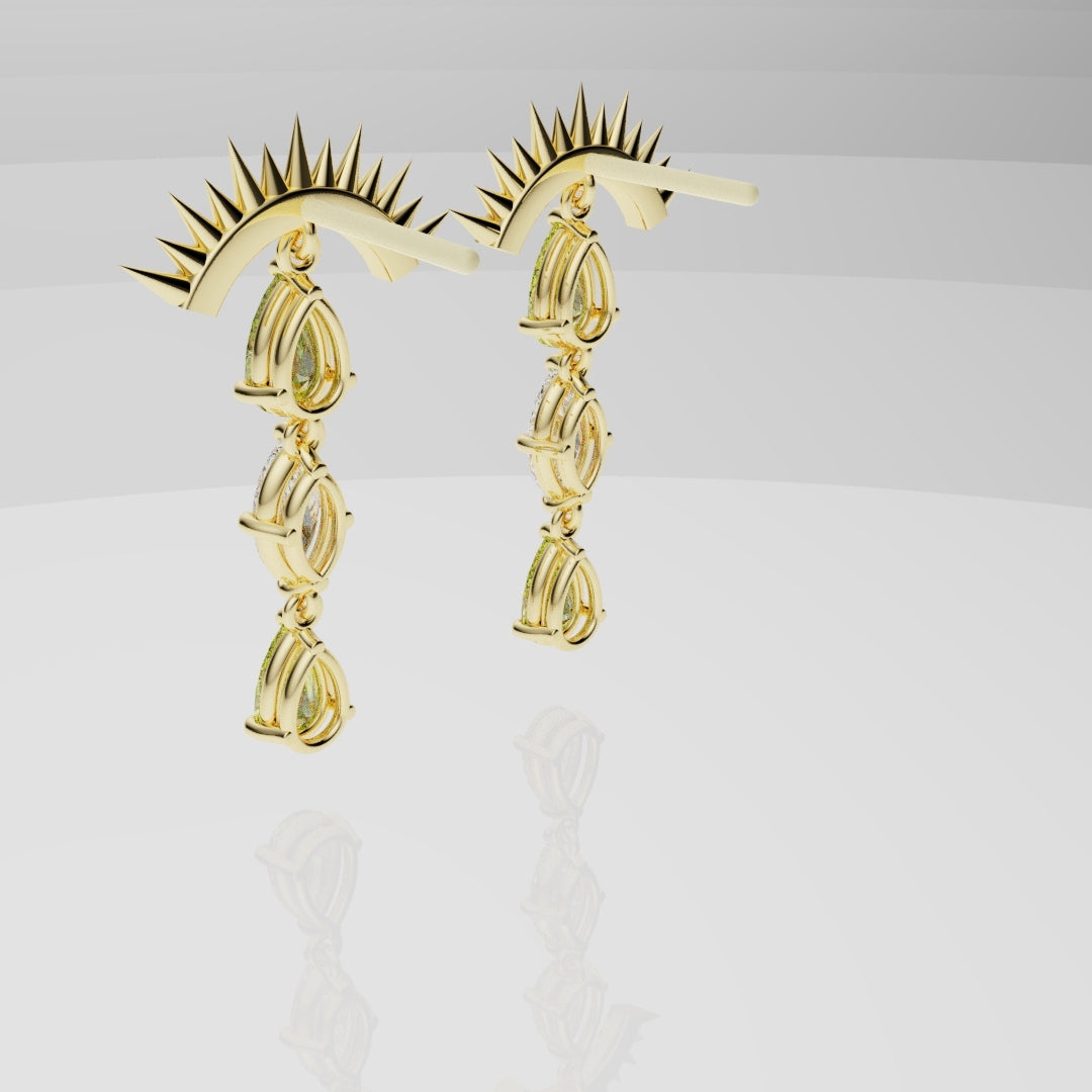 High Jewellery Sun Earrings