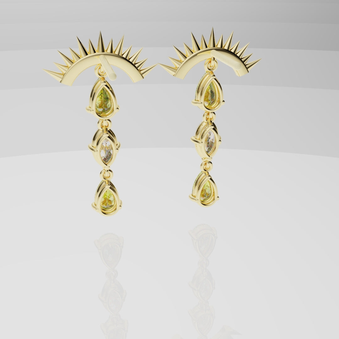 High Jewellery Sun Earrings