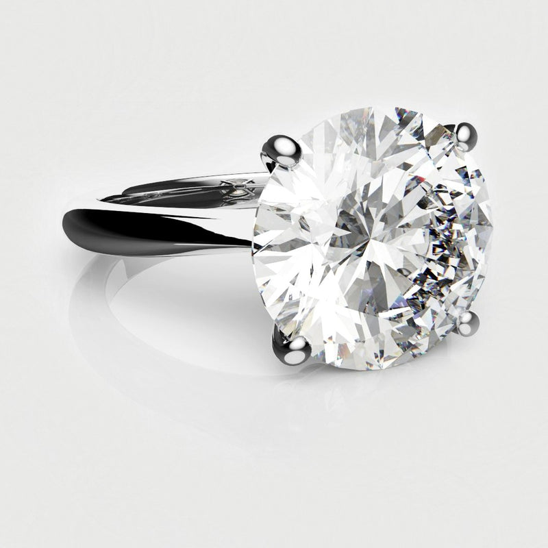 3.5ct round solitaire engagement ring