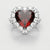 3ct heart shaped ruby engagement ring 